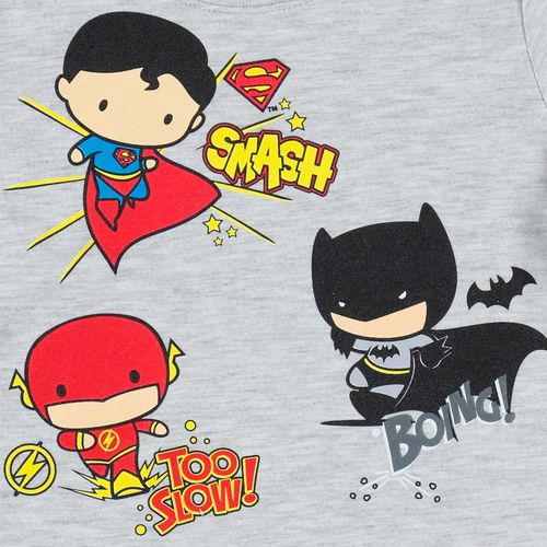 Camiseta de bebé niño, manga corta, gris de Justice League Dc Comics