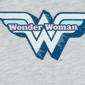 Pijama de bebé niña, manga larga/pantalón largo, gris de Wonder Woman Dc Comics
