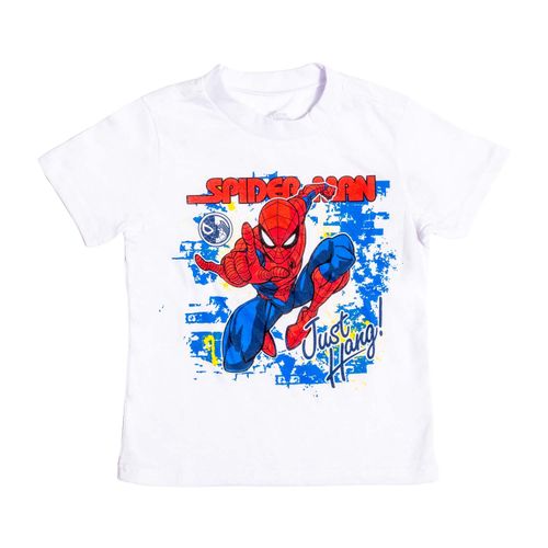Camiseta de niño, manga corta, blanca de Spider-Man ©Marvel
