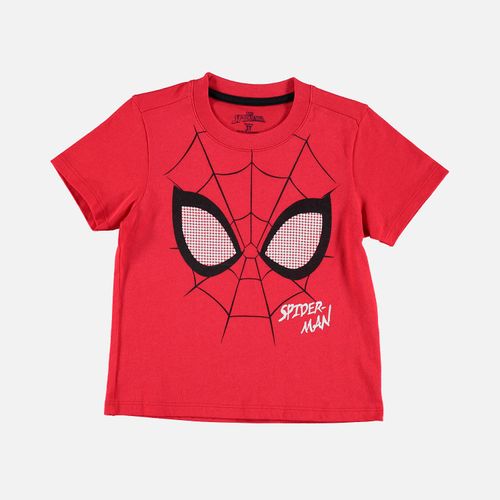 Camiseta de SpiderMan estampada roja para bebé niño