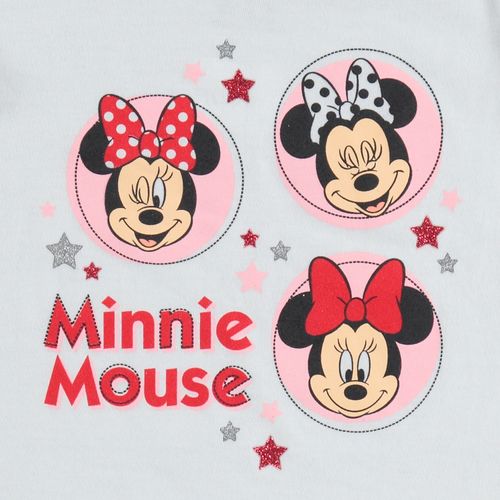 Camiseta de bebé niña, manga corta, blanca de Minnie Mouse ©Disney