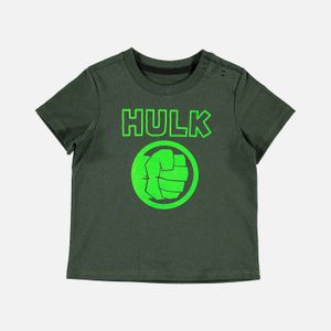 Camiseta de bebé niño, manga corta, azul de Hulk ©Marvel