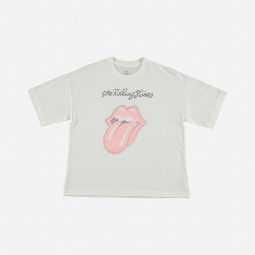 Camiseta de teen niña,manga corta marfil de The Rolling Stones Mic