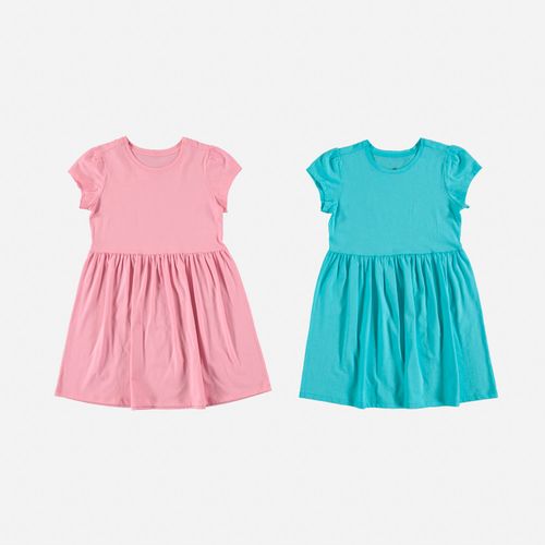 Pack x2 vestidos para niña, rosado/azul de Mic