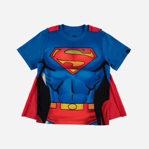 Camiseta de niño,manga corta azul de Superman Dc Comics
