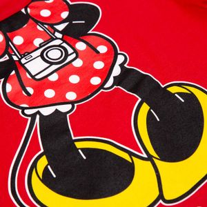 Camiseta de niña, manga larga, Roja de Minnie Mouse ©Disney