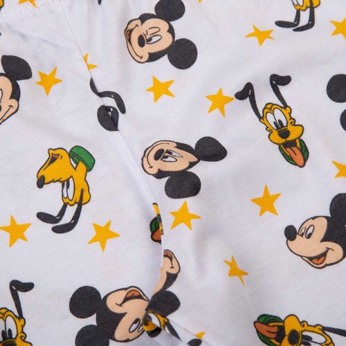 Pijama de bebé niño, manga larga/pantalón  largo amarillo/blanco de Mickey Mouse ©Disney