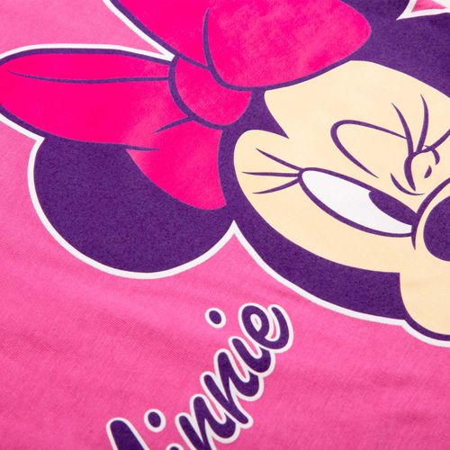 Pijama de bebé niña, manga larga/pantalón largo rosada de Minnie Mouse ©Disney