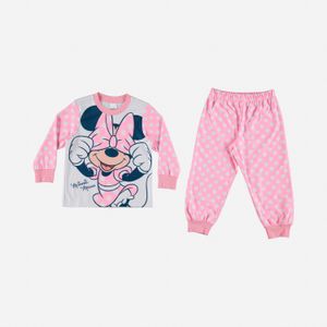 Pijama de Minnie Mouse para niña, manga larga y pantalón largo de MIC