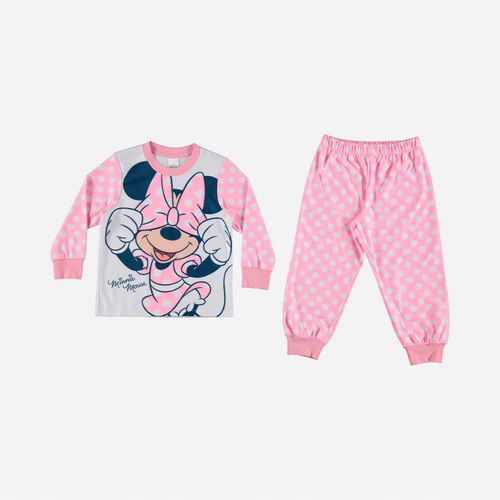 Pijama de Minnie Mouse para niña, manga larga y pantalón largo de MIC