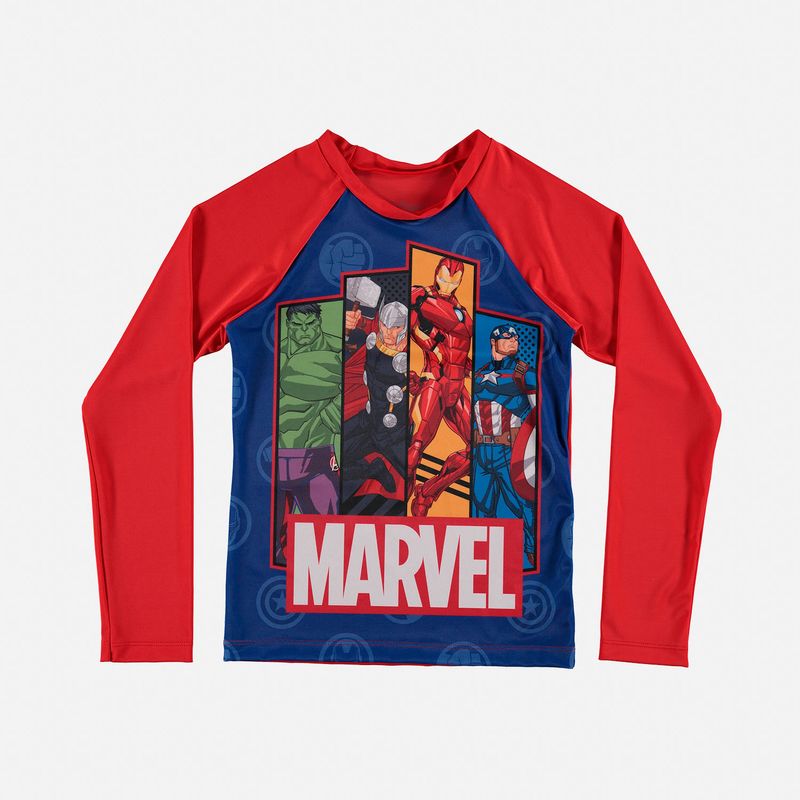 Camiseta roja manga online larga niño