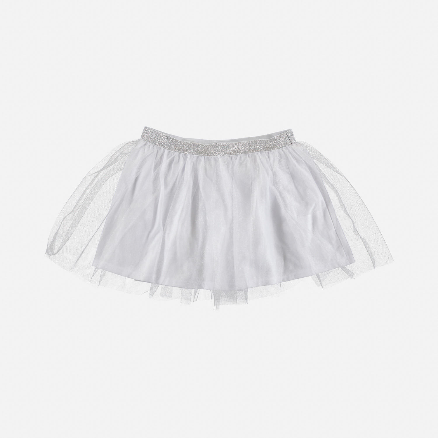 Falda de niña, corta blanca de mic - Tienda Online MIC