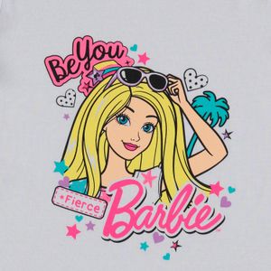Camiseta de niña, manga corta blanca de Barbie ©Mattel Inc