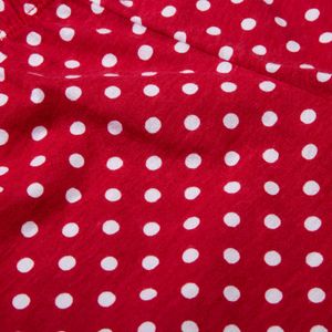 Pijama  de niña ,manga corta/pantalón largo blanca/roja de Minnie Mouse ©Disney