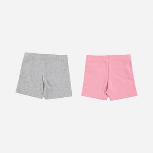 Short x2  de niña, pantalón corto gris/ rosado de LittleMic