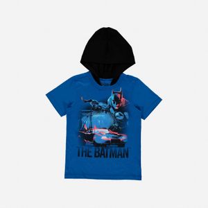 Camiseta de niño, manga corta azul/negra de Batman Dc Comics