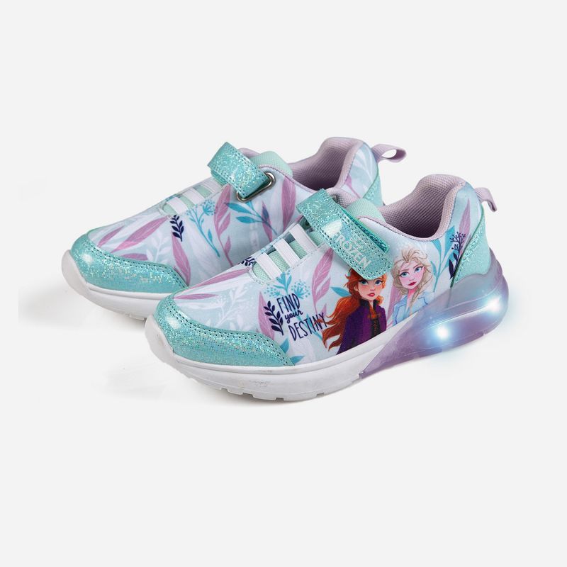 físicamente calor localizar Tenis con luces de niña, azul/blanco de Frozen ©Disney - Tienda Online MIC