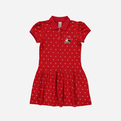 Vestido  de niña, rojo de Minnie Mouse ©Disney