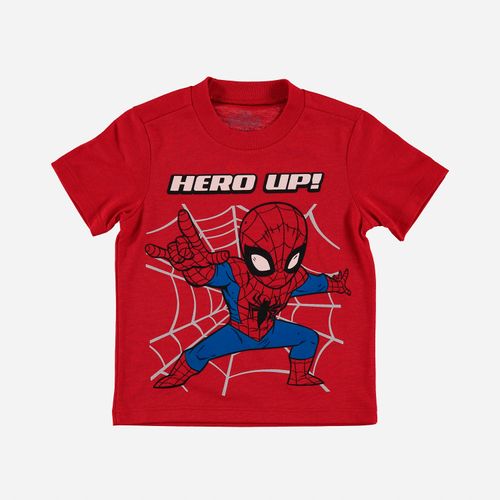 Camiseta de niño, manga corta roja de Spider-Man © Marvel