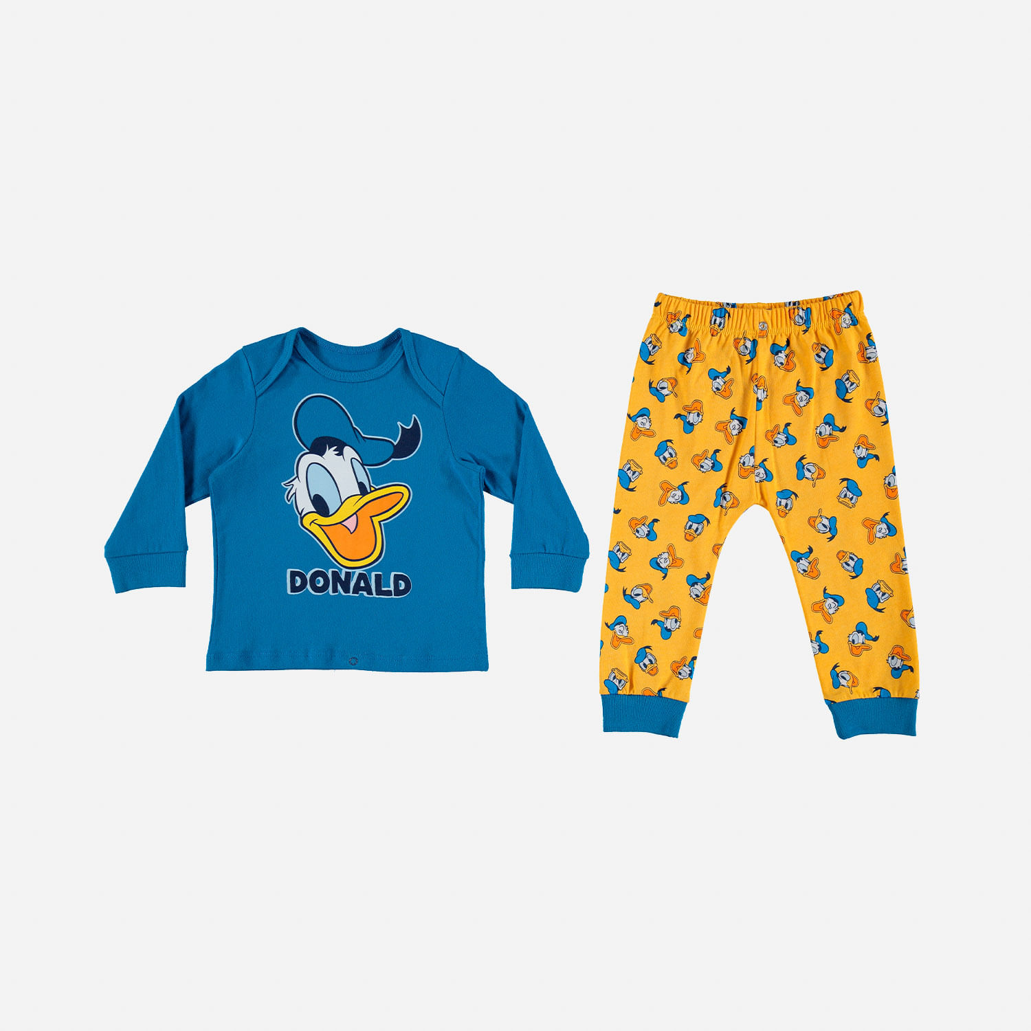 Pijama de niño, manga largo amarilla/azul de ©DISNEY
