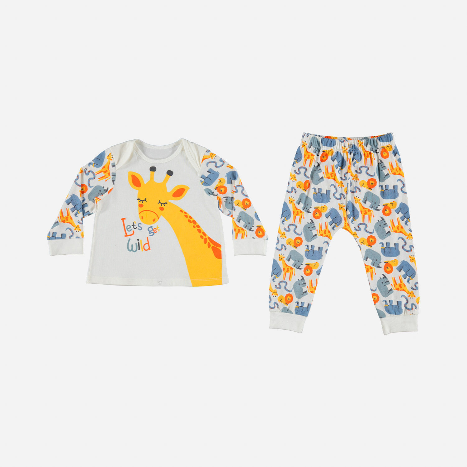 moneda Rendición Monarca Pijama de bebé niño, manga larga/ pantalón largo multicolor de Littlemic