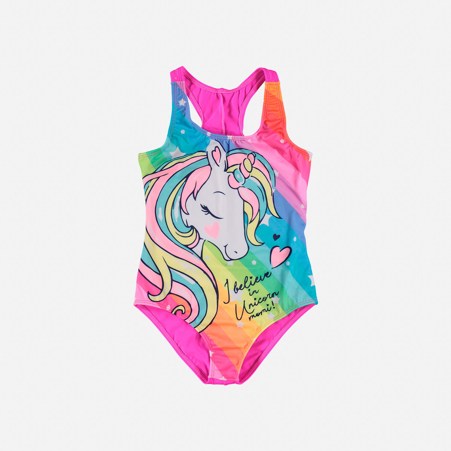 Vestido de baño de niña, manga sisa multicolor de - Tienda Online