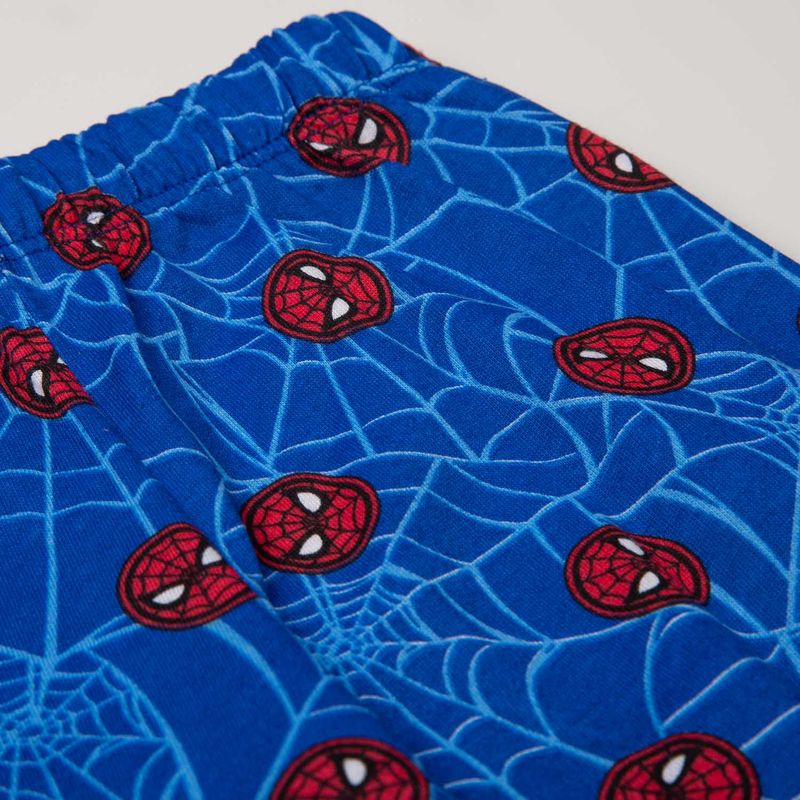 Pijama de niño, manga corta/pantalón largo blanca/ azul de Spiderman Marvel  - Tienda Online MIC