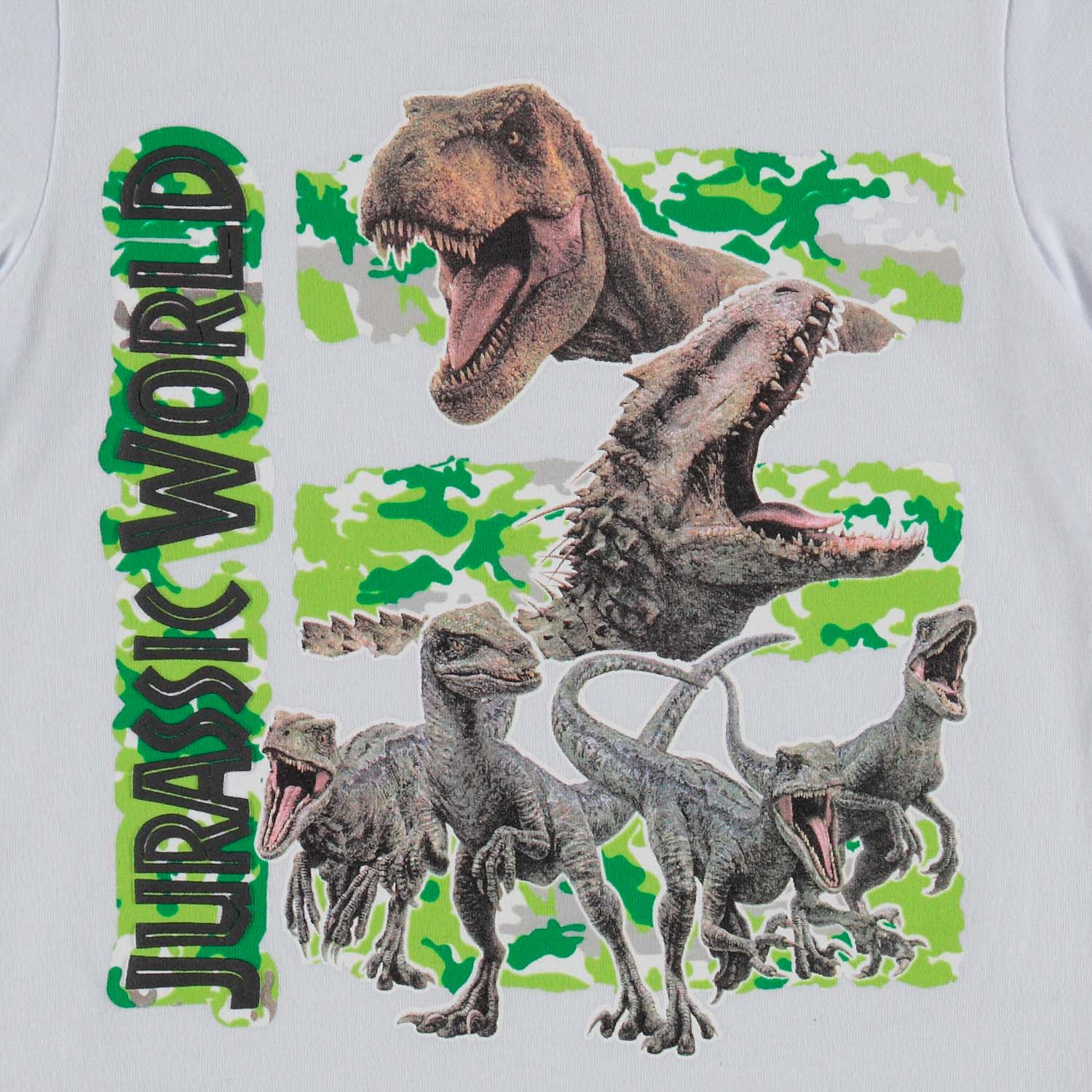 Canciones infantiles Quizás brillante Camiseta de niño, manga corta blanca de Jurassic World