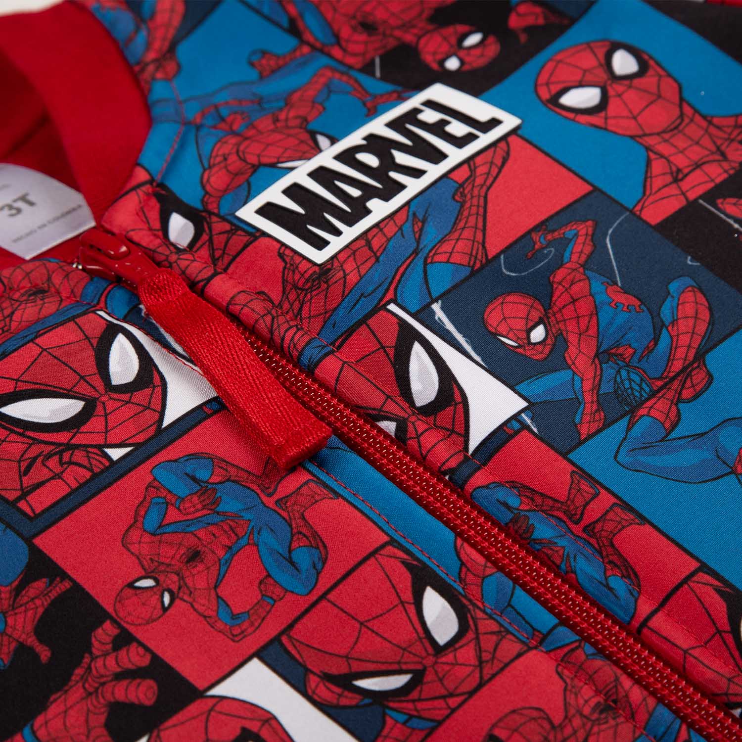 Chaqueta de niño, abierta roja de Spiderman ©Marvel - Tienda Online MIC
