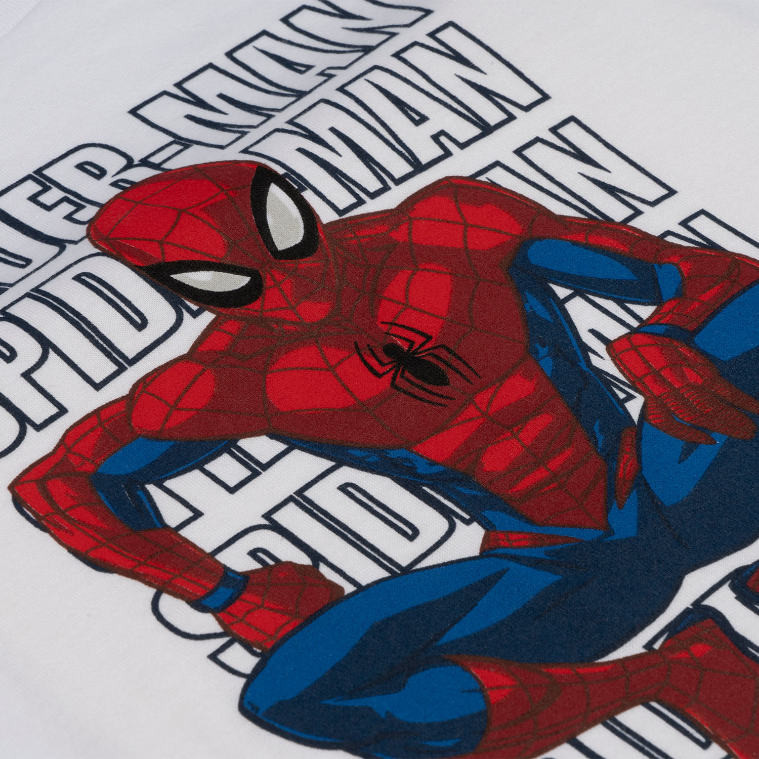 Camiseta de niño, manga corta blanca de Spiderman ©Marvel - Tienda Online  MIC