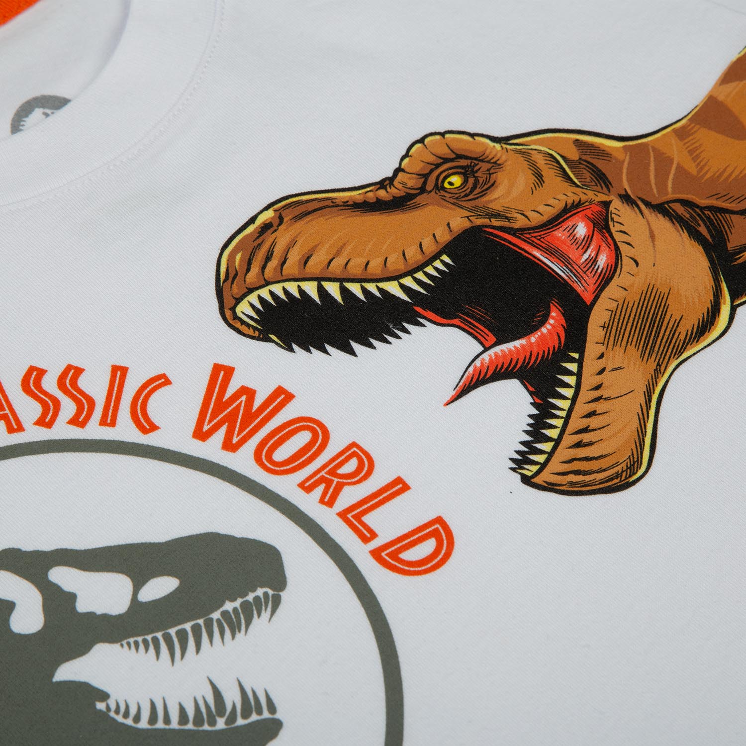 Camiseta de niño, manga corta blanca de Jurassic World - Tienda Online MIC