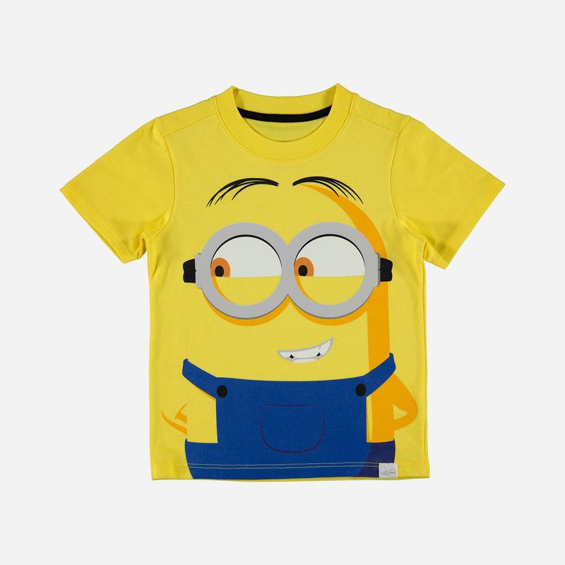 Camiseta de niño ,manga corta amarilla de minions - Tienda Online MIC