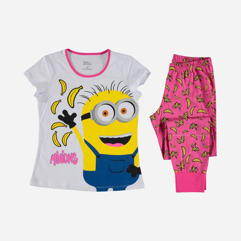 Pijama best sale minions mujer