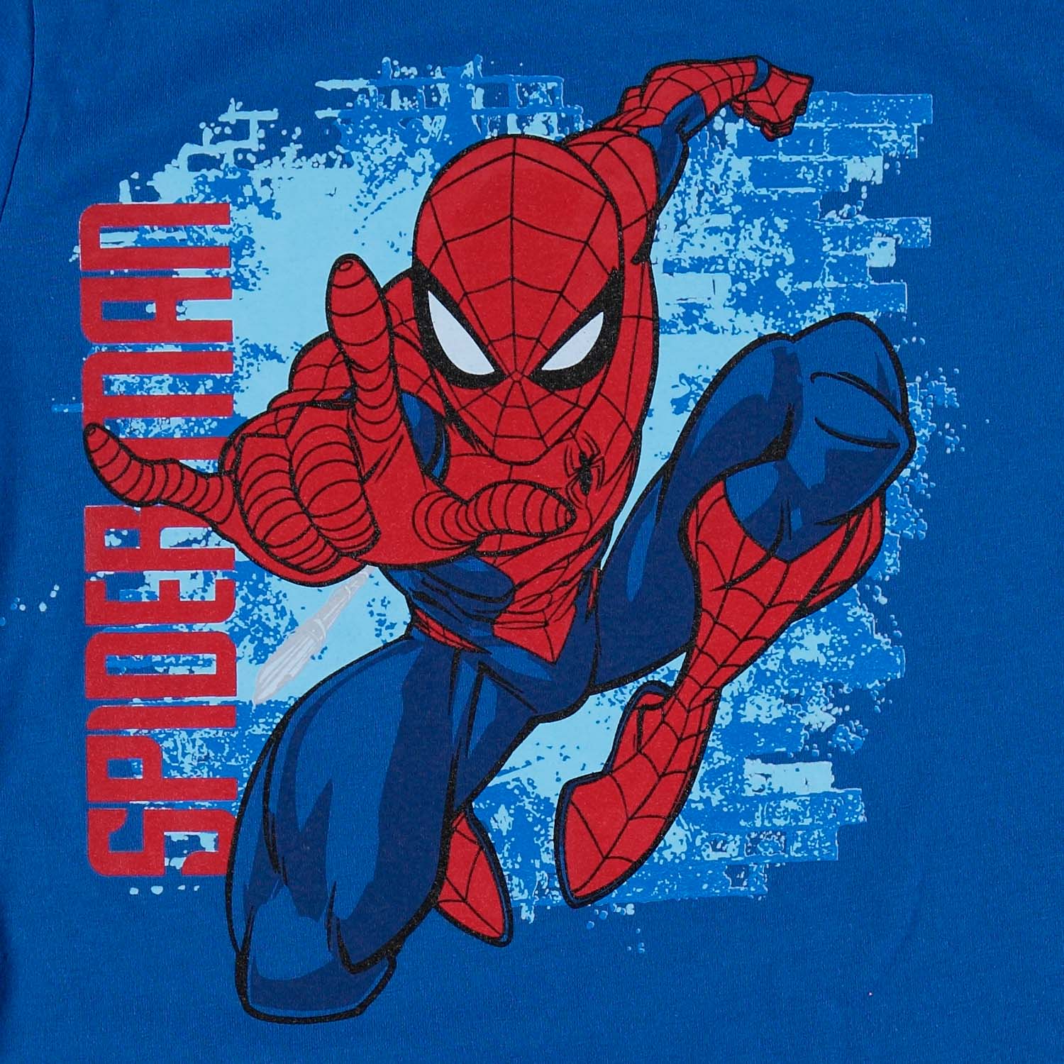 Camiseta de niño,manga corta azul de Spiderman Marvel - Tienda Online MIC