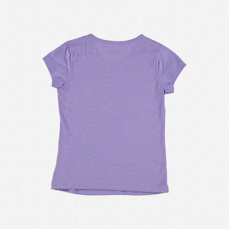 Camiseta de niña,manga corta lila de Encanto Disney