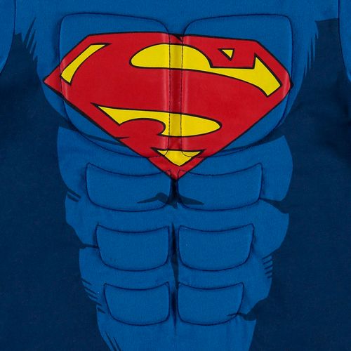 Camiseta de Superman manga corta con capa removible para niño