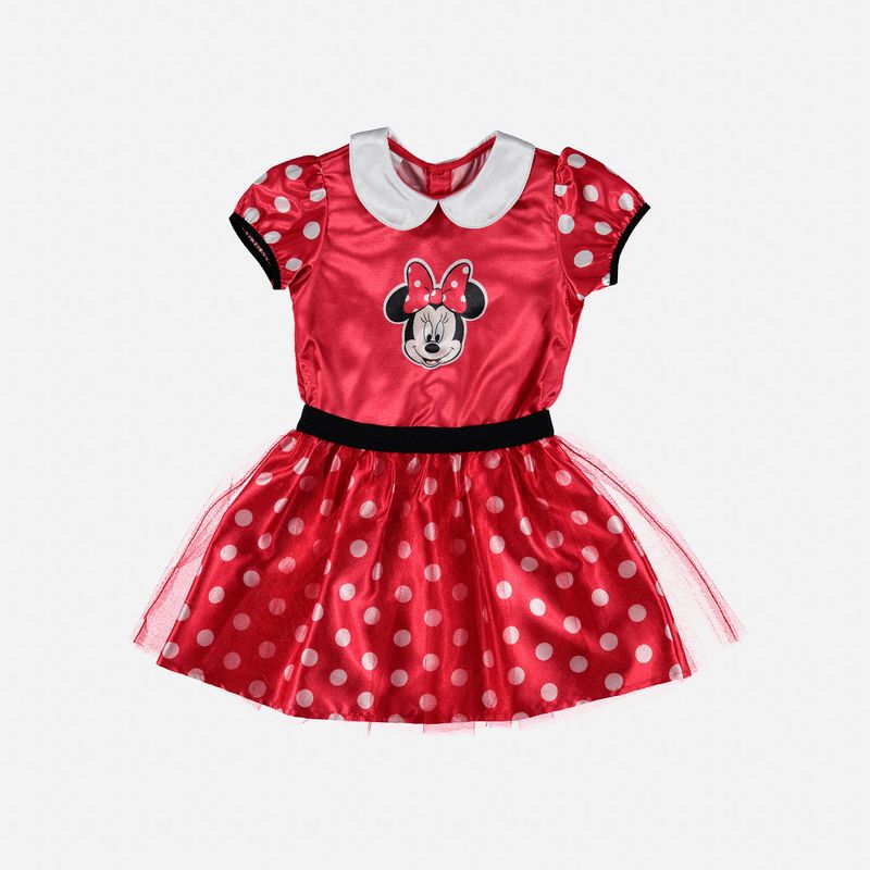 Vestido de Minnie Mouse con manga corta para ni a de 2T a 5T