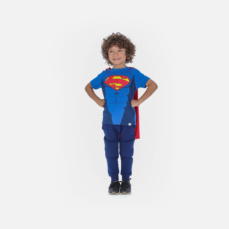 Camiseta de Superman con capa removible para ni o de 2T a 5T