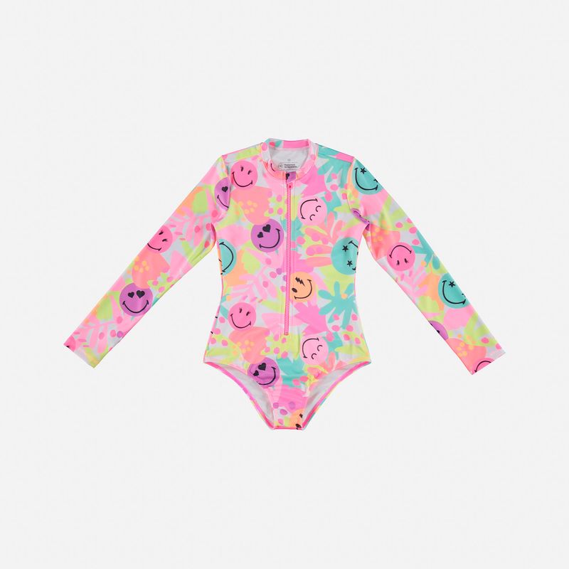 Vestido de baño de niña entero, manga larga de Mic - Tienda Online MIC
