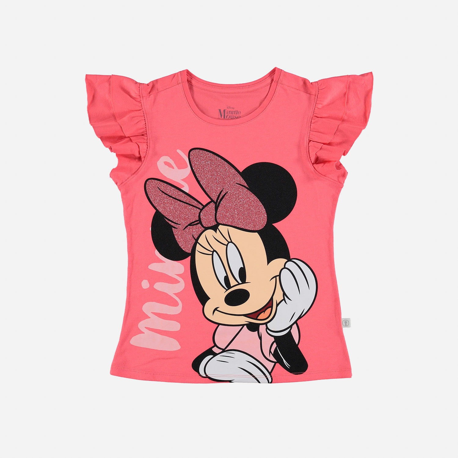 pasillo Propuesta alternativa Seguir Camiseta de Minnie Mouse estampada salmón para niña