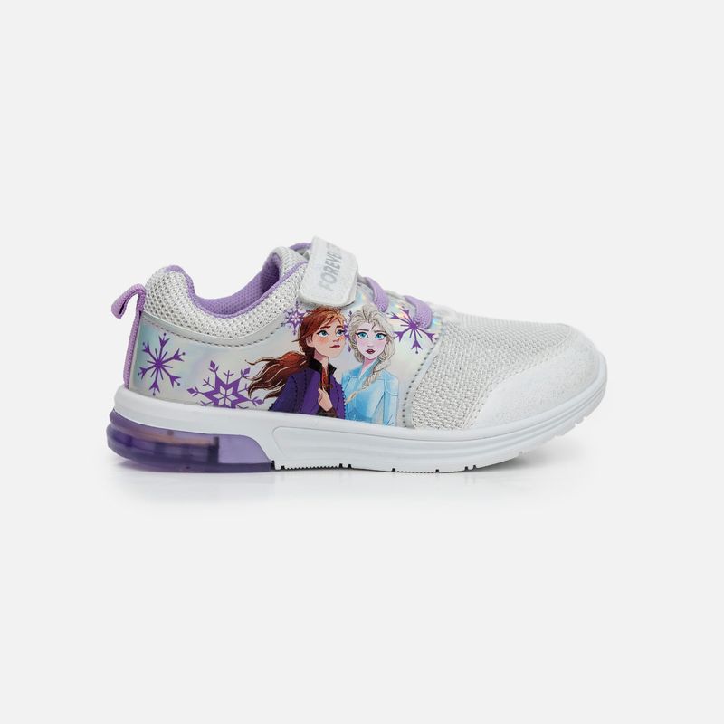 Tenis con luces para ni a blancos de Frozen Tienda Online MIC