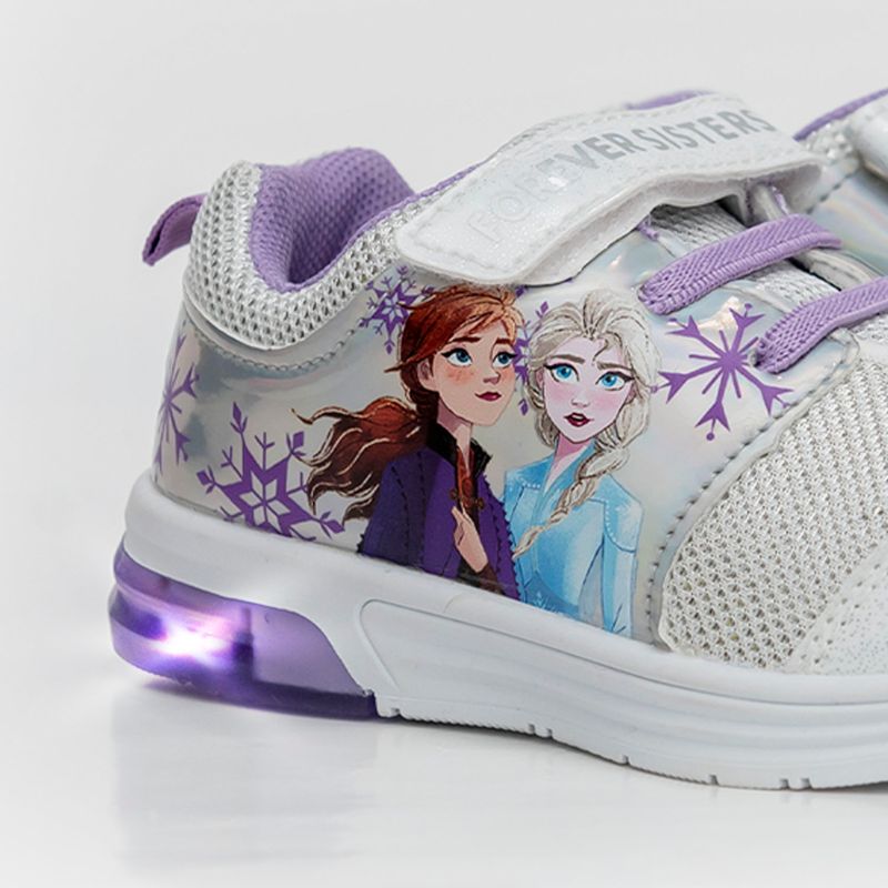 Tenis con luces para ni a blancos de Frozen Tienda Online MIC