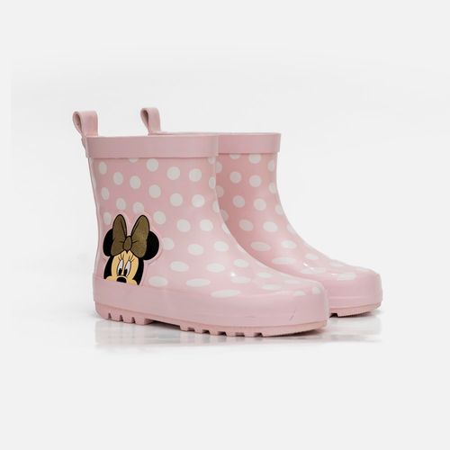 Botas de lluvia para niña, rosadas de Minnie Mouse