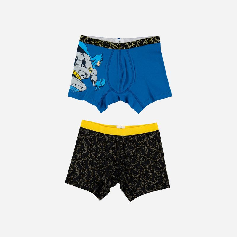 Pack x2 boxers, azul/negro de Batman - Tienda Online MIC