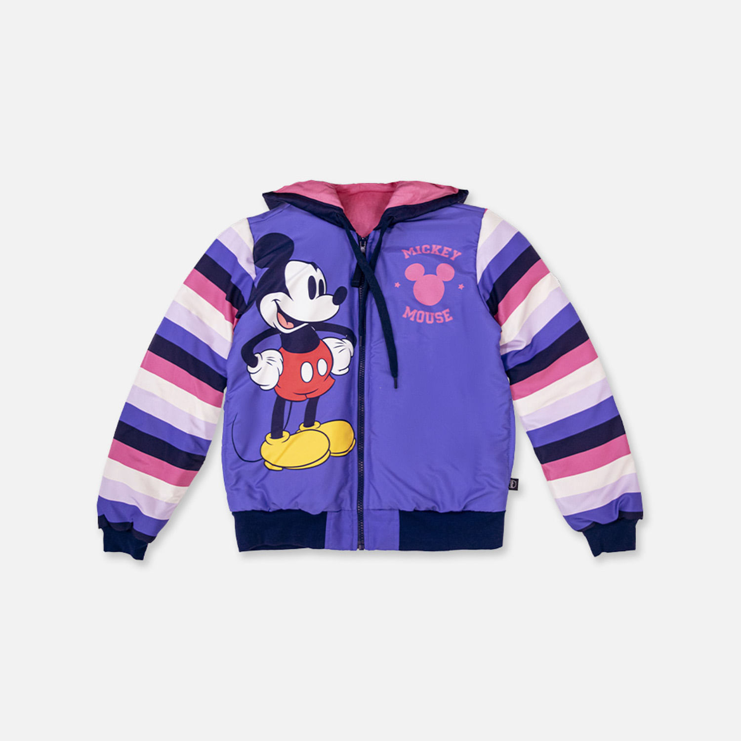 Chaqueta de niña, abierta con chompa azul de Mickey Mouse - Tienda Online