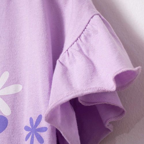 Camiseta  de niña, manga corta  morada de Encanto ©Disney