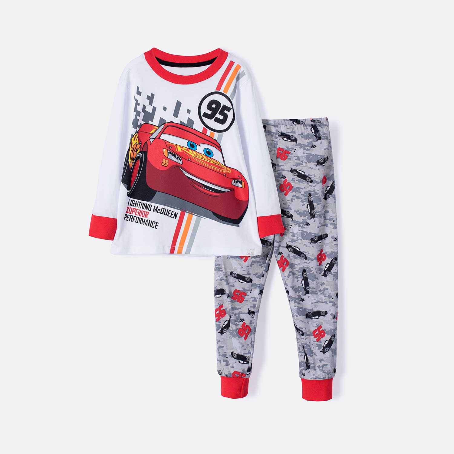Pijama Cars multicolor manga larga/pantalón largo para niño - Tienda