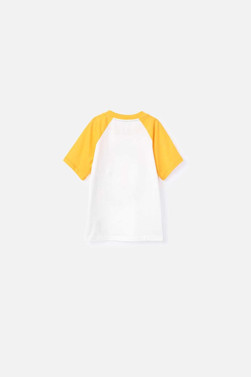 Camiseta LittleMic manga corta amarilla para niña 2T a 5T - Tienda Online  MIC