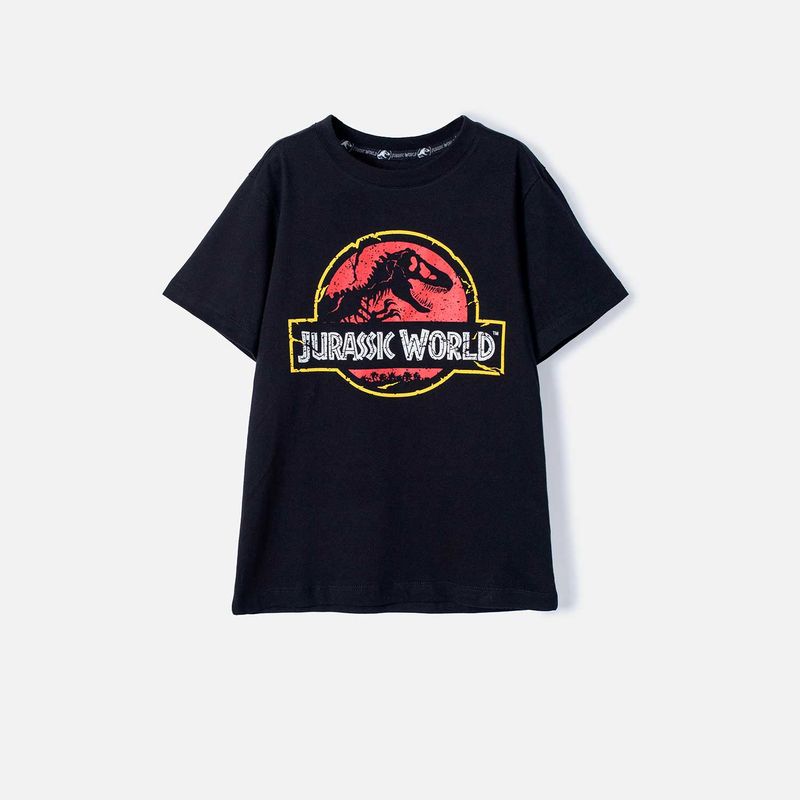 Camiseta de ni o manga corta negra de Jurassic World Ponemos la