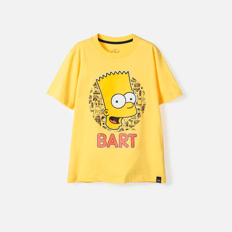 Camiseta de Bart Simpson amarilla manga corta para ni o Ponemos